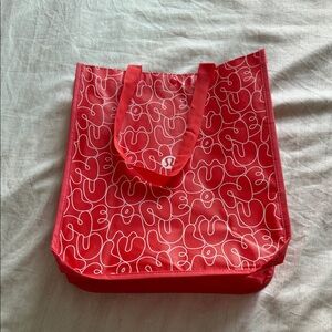 lululemon athletica Vibrant Red Patterned Tote
